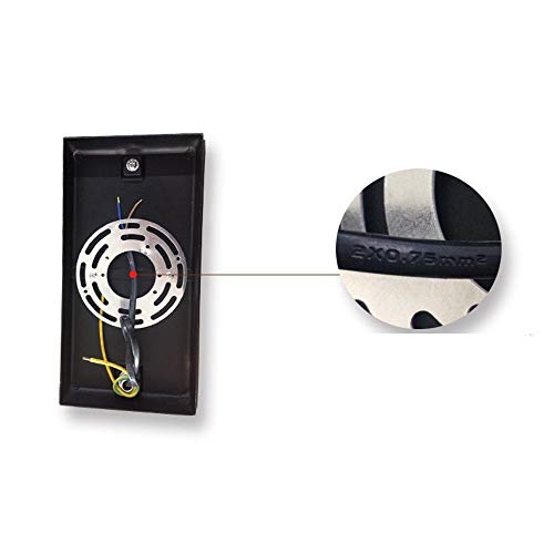 Lampe murale extérieur étanche IP55 LED en aluminium noir H40cm