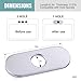WOWOW 6.3 inch Kitchen Sink Faucet Hole Cover Deck Plate Chrome,Sink Hole Cover for 1 or 3 Hole Kitchen，Sink Faucet Single Hole Mixer Tap, Escutcheon Plate Stainless Steel Deck Plate