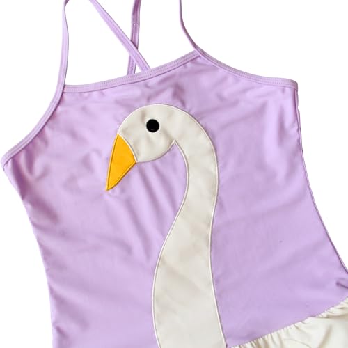 Girls Kids Bathing Suits Polka Dot Simplified/Long Sleeve Daisy Beach Sport 1-Piece Swimsuit(FBA)3