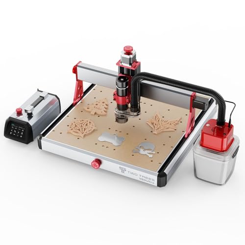 Twotrees TTC450 Ultra de Fresadora CNC 500W Fácil cambio entre los modos CNC y láser. Incluye aspiradora M1 y máquina de grabado CNC con pantalla táctil IPS de 3,5 pulgadas preinstalada