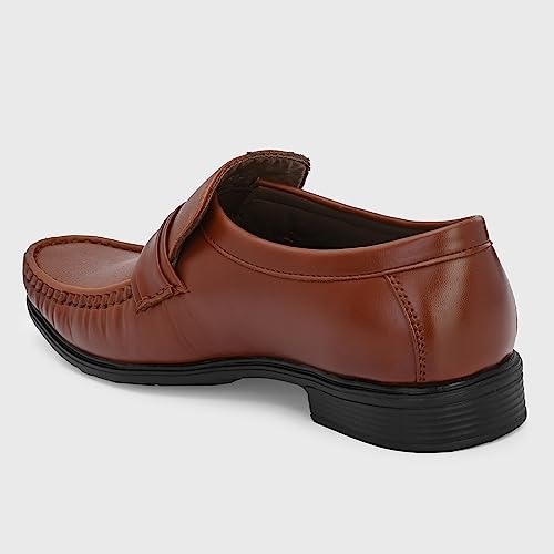 Image of Centrino Men's Moccasin Formal Shoe |Stylish & Comfortable Slip-On Shoes for Casual |Premium Slip-On Loafers | Leather Comfort Moccasin Every day wear |Versatile, Durable & Fashionable Footwear (6433)