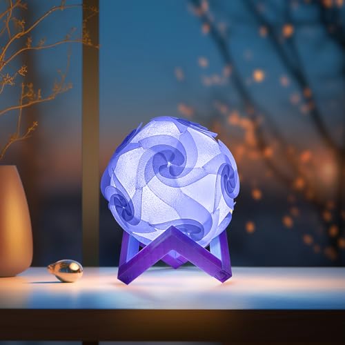 Image of IEMAI Clear PETG Filament 1.75mm 1kg, Dual Color Gradient Blue to Purple 3D Printer Filament Up to 600mm /s Printing for Lampshade, Creative DIY & Home Decor