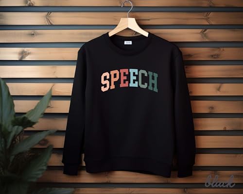 Speech Therapist Sweatshirt – Colorful Speech Pathologist Pullover, Unisex Cozy Crewneck for SLP Professionals, Perfect Gift4