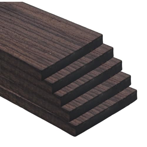 Pack of 5 Guitar Fingerboard Blanks - Rosewood