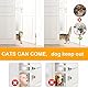 2 Stück Türverriegelung Katze, Alternative Türschlösser für Kinder Hunde Türstopper für Babysicherheit Katzentürhalterungsriegel um Katzen Hereinzulassen Hund Draußen zu Halten (Weiß)