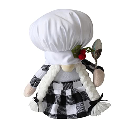 Aosbset Chef Gnomes - Muñeca de peluche suave y sin rostro, diseño de elfo creativo, decoración del hogar Cover