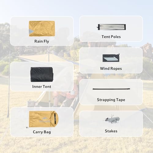 Image of Naturehike Bleik-B 2 /3 /4 Person Camping Tent, Lightweight Backpacking Tents, Double Layer Waterproof Tent for Camping Hiking
