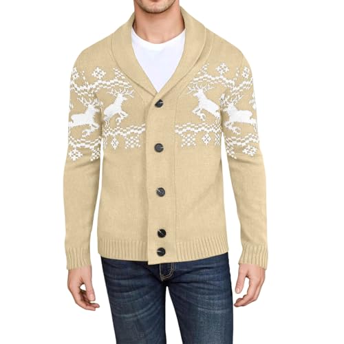 Cardigan norvégien chaud pour homme : la veste de Noël idéale à offrir