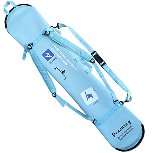 WEALTHY73 Portable All-Round Veneer Storage Bag Snowboard Bag Shoulder Shoulder Protective Cover Thick Wear-Resistant Non-Slip Waterproof,Blue,140CM