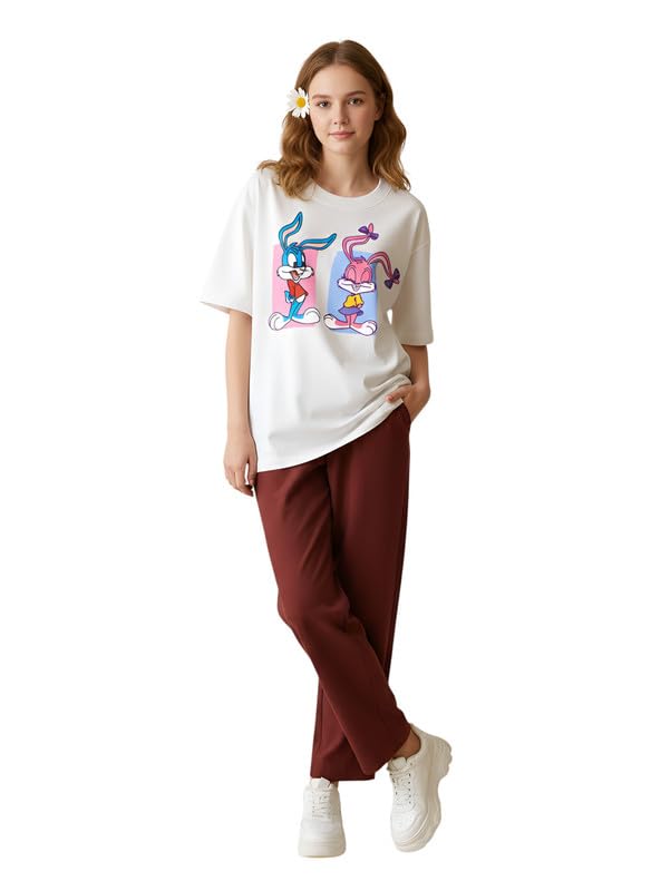 my swag Nightsuit for Women & Girls, Cotton Printed T Shirt and Pants, Lightweight Night Wear, Home Wear, Travel Outfit-picture-21