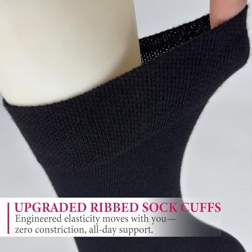 Wamicu Chaussettes Femme 5 Paires Fines Chaussette en Coton Peigné – vue 5