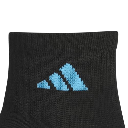 Image of adidas Unisex Kids Quarter Ankle Socks for Boys and Girls Youth (6-pack) Superlite Breathable and Lightweight Discontinued