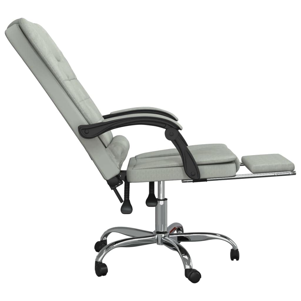 Silla de oficina de masaje con función de masaje y respaldo ajustable, rotación de 360 grados, altura regulable y ruedas para una óptima libertad de movimiento en el área de trabajo
