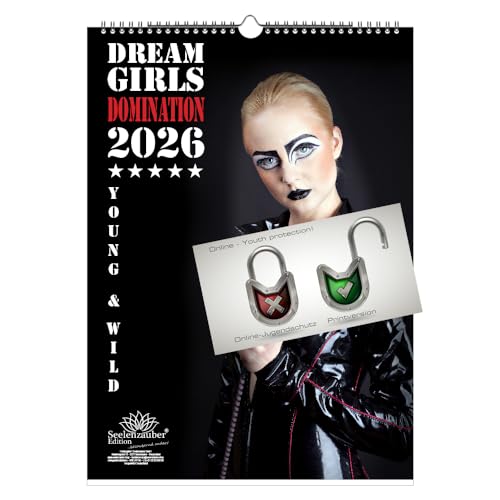 Sexy Dreamgirls Domination Domina BDSM Fetisch Girls DIN A3 Kalender für 2026 Erotik - Seelenzauber