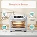 COSORI Smart 12-in-1 Air Fryer Toaster Oven Combo, Airfryer Sous Vide Convection Oven Countertop, Bake, Roast, Reheat, Broil, Dehydrate, 94 Recipes & 3 Accessories, 26QT, Silver
