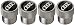 AUDI New Carbon Fiber Valve Stem Caps Rings Logo Set of 4