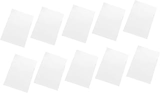 HONMEET 100Pcs Pasta Pastas De Bolso De Plástico Pastas De Escritório Pastas De Plástico Pastas De Arquivo Tamanho Carta 12X12 Armazenamento De Papel Plástico Jaqueta Manga Saco De