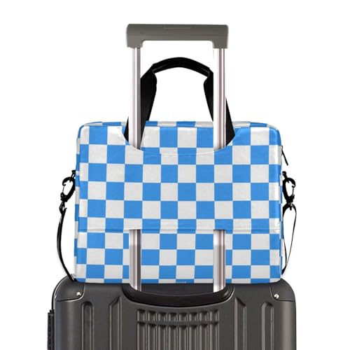 Maletín para portátil portátil 15.6" azul y blanco miniatura 4