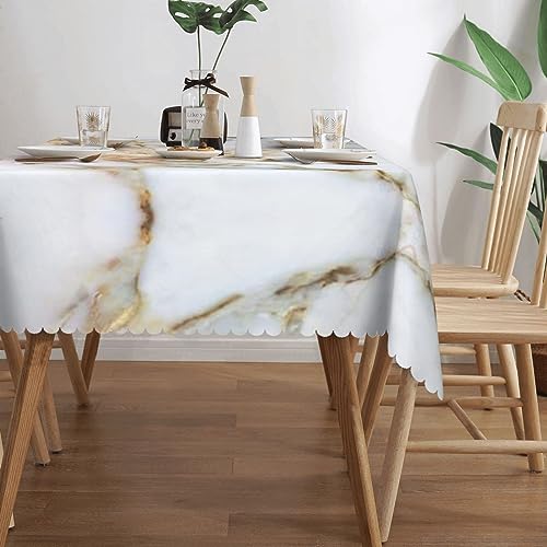 Nappe rectangulaire OUSIKA lavable 137 x 183 cm pour table de salle à manger - 4
