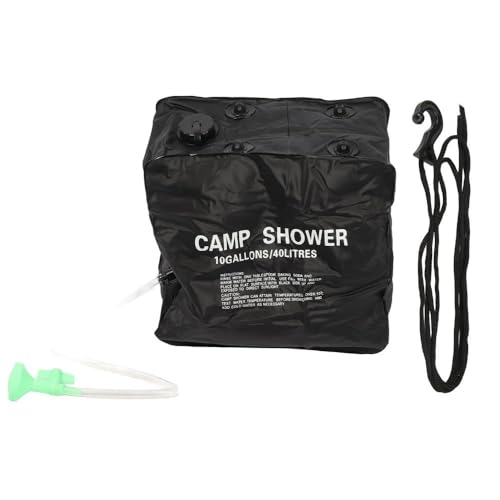 Bolsa de Ducha Solar para Campamento 40L/10 Galones con Pulverizador, Bolsa de Agua Portátil con Manguera Removible y Cuerdas para Colgar para Excursiones, Escalada y Viajes al Aire Libre miniatura 1