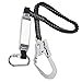 SPYMINNPOO Elastic Buffer Sling Belt with Hook, Anti Fall Strap High Altitude Protective Safety Belt and Clamp