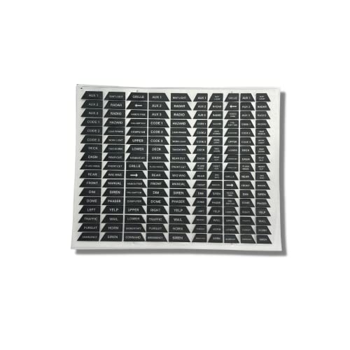 UBL Replacement Legend Stickers for Feniex 4200 Controller (Full Size) - Thumbnail 4