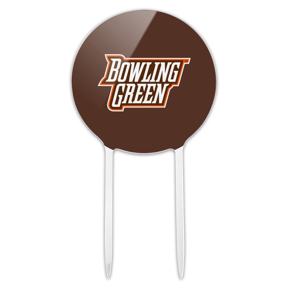 Acrylic Bowling Green Secondary Logo Cake Topper Party Decoration for Wedding Anniversary Birthday Graduation