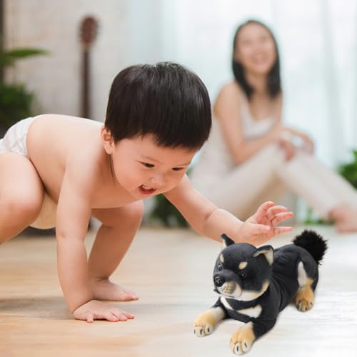 iSpchen Simulation Shiba Inu Kuscheltier, Corgi Plüschtiere Hund Stofftier Plüschkissen Spielzeug Umarmung Kissen Hund süßer Welpe weiches Plüschtier Hundepuppe Spielzeug Geschenke für Mädchen Jungen