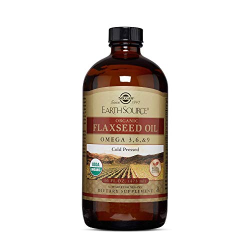 Solgar Earth Source Organic Flaxseed Oil, 16 oz - Supports Heart, Skin