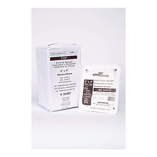 AMR A4412, Ritmed Grade USP VII Gauze Sponge, Sterile, 12