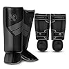 Hayabusa-S4-Kids-Shin-Guards-Muay-Thai-MMA-Kickboxing-Martial-Arts Hayabusa S4 Kids Shin Guards, Muay Thai, MMA, Kickboxing, Martial Arts - Black, Large/X-Large