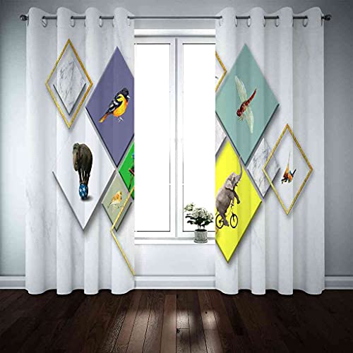 Rideau occultant à oeillets isolant thermique et phonique 200x160 cm - 4