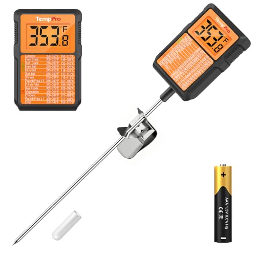Image of TempPro TempDip 1 Sec Digital Candy Thermometer with Pot Clip
