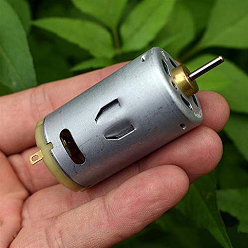 Lruirui-Motor DC 395 Motor, bajo Consumo de energía Grande Alto Torque Mute 14.5mm Motor, Longitud del Eje DIY Herramienta de maquinaria eléctrica, Piezas de Bricolaje