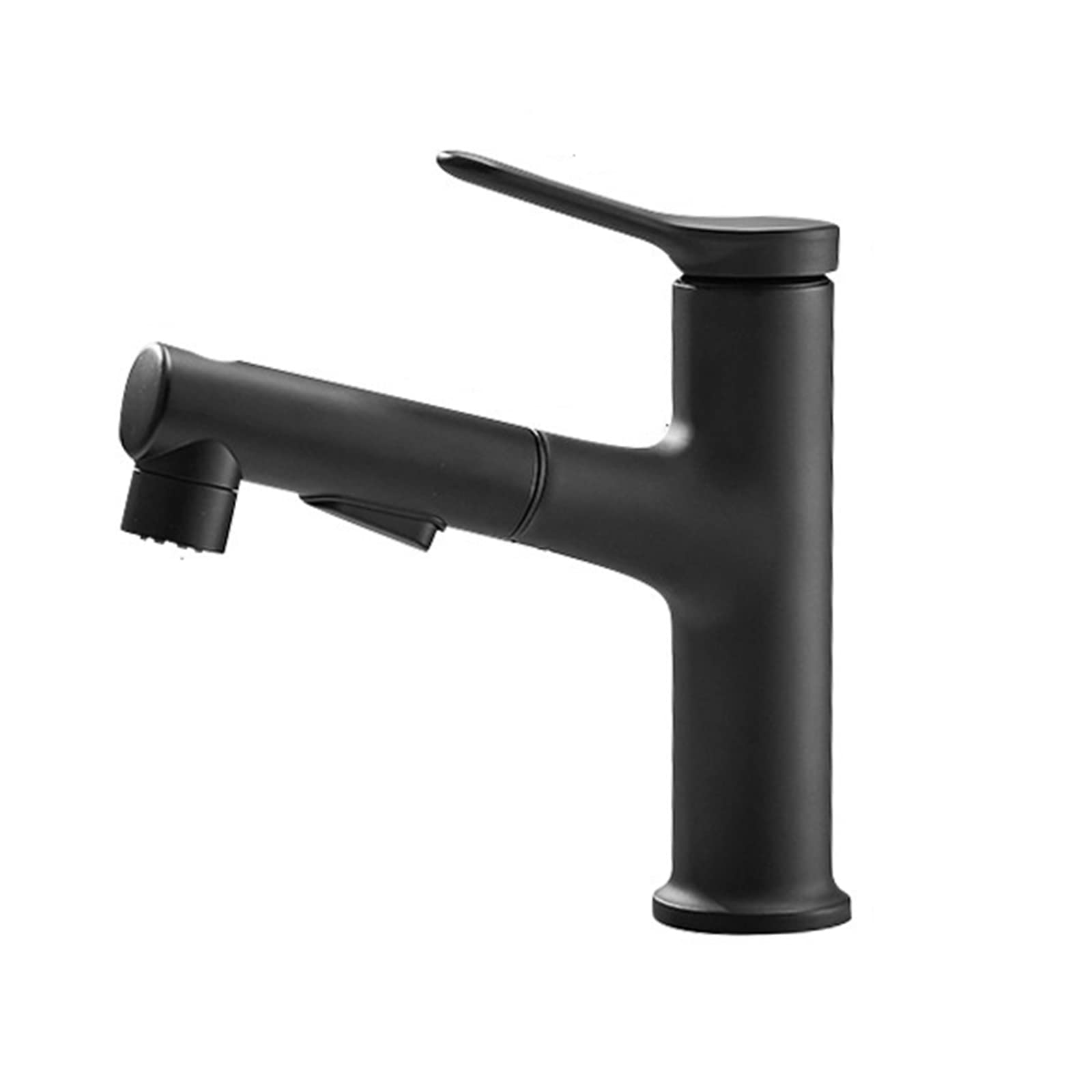 Nvsfzgiyg Nero Bathroom Sink Faucet With Pull Down Sprayer Dual Mode Mixer Tap For Hot And Cold Water Single Hole Lavatory Handle Multi-Function Retractable Basin,Black(Nero)