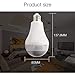 EVERSECU 360° Panoramic View 1080P WiFi IP Bulb Camera with FishEye Lens 360 Degree 3D VR Panoramic View Home Security CCTV Camera Wirelss Security Camera