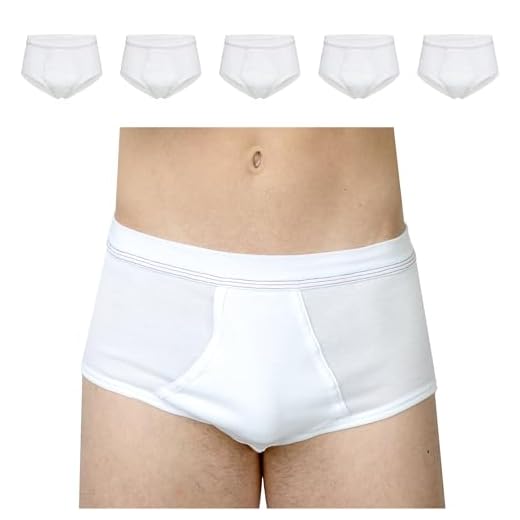 SES Herren Unterhosen Feinripp 5er Pack mit Eingriff L weiß - 100% Baumwolle, Kochfest bis 95°C - Atmungsaktiv & Hautfreundlich - Unterhosen für Männer mit weichem Bund