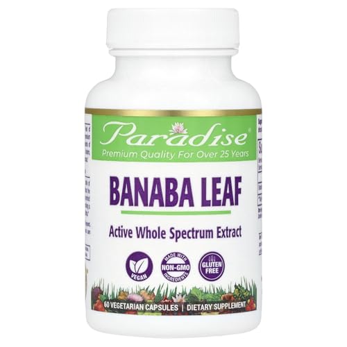 Paradise Herbs, Banaba Leaf, 60 Veggie Caps