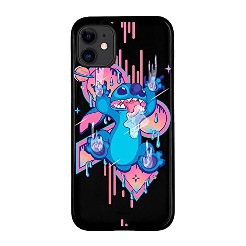 Coque de protection pour iPhone 12-12 Pro Officielle Stitch Babas en silicone noir pour protéger votre téléphone. Choisissez le type de coque que vous...