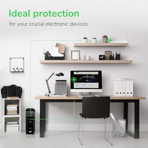 APC BR1500MS2 Pure Sine Wave UPS Battery Backup & Surge Protector - image 4