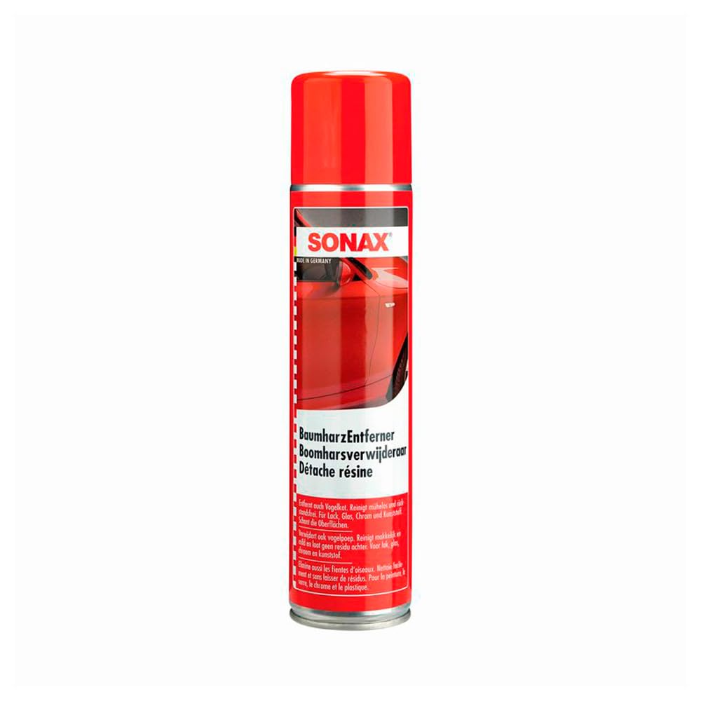 SONAX Środek do usuwania żywicy drzewnej (400 ml) | Szybkie usuwanie pozostałości organicznych z powierzchni pojazdu bez pozostawiania śladów