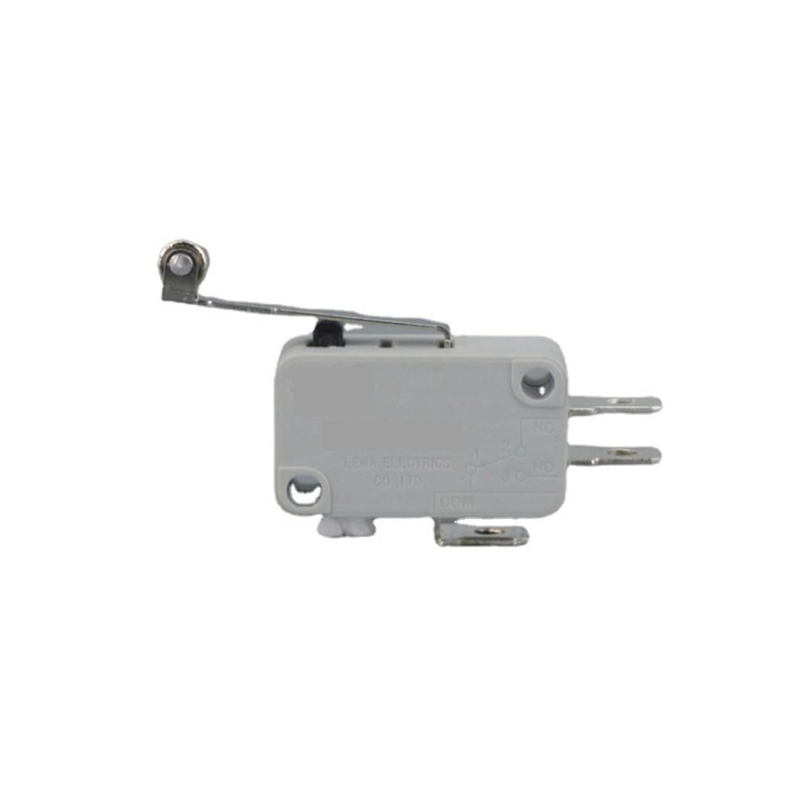 10Pcs/lot KW7-2 Mid-longer Metal Roller Lever Copper Grey Limit Switch NWPNLXEA