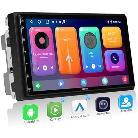A5L Double DIN Car Stereo | 7" HD Touchscreen | Supports CarPlay & Android Auto | 2GB + 32GB TF Card | Bluetooth & WiFi | Built-in GPS Navigation | DSP Audio Technology for Superior Sound Quality Cover
