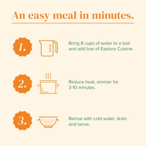 Explore Cuisine Organic Chickpea Spaghetti - Pack Of 12 (8 Oz) - Easy-To-Make Gluten Free Pasta - High In Plant Protein & Fiber - Vegan, Non-Gmo, Kosher - 48 Total Servings #TOP4