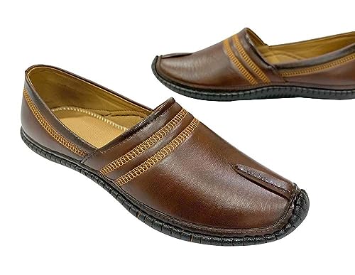 Mens Loafers Shoes Slip-on Casual Jutti Handmade Formal Ethnic Mojari Gift for Him3