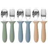 Eascrozn Toddler Utensils, 6 Pack kids Silverware...