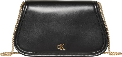 Calvin Klein Cartera Curvada CK LV04F1153G para Mujer, Color Negro (Negro), Talla única
