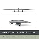 SEBUNAS 1/200 Scale B-2A Spirit Fighter Model Stealth Bomber Aircraft Models B-2 Bomber Military Metal Diecast Airplane Model Kit for Adult Collection or Gift