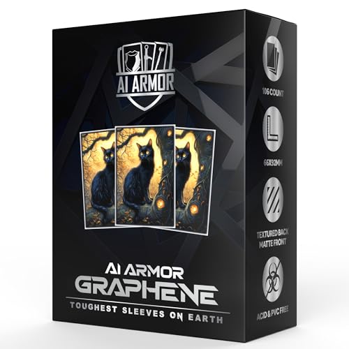 Ai Armor Graphene Series (Black Cat) - 105ct Textured Matte TCG/MTG Art Sleeves