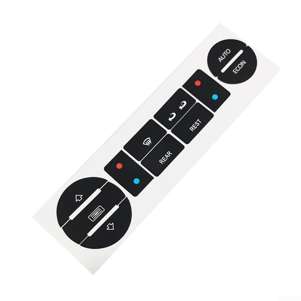 Autocollant pour bouton Clima T5 pour T6 pour réparation avec motif noir et blanc